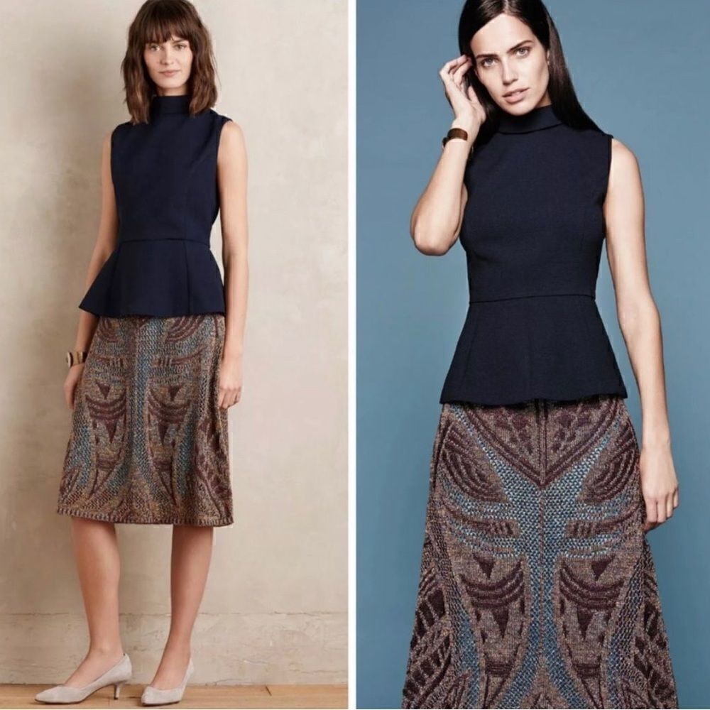 Cecilia Prado Anthropologie Lumi Sweater Skirt NWT. Small